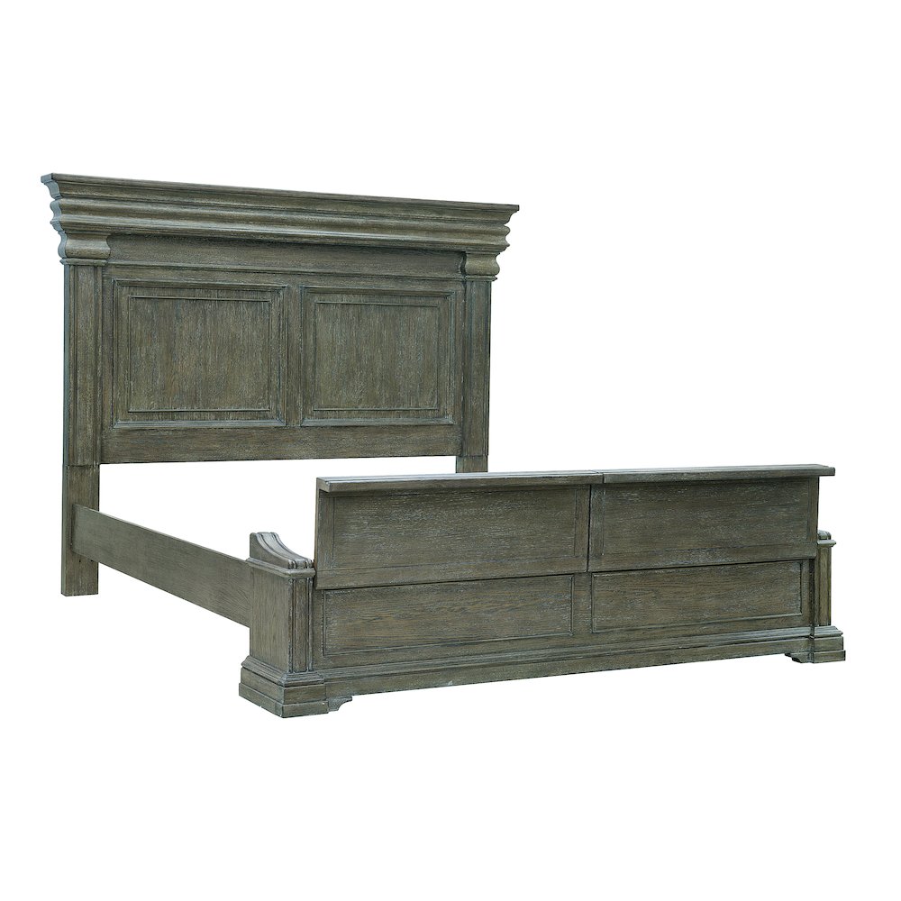 Madison Ridge Brown King Bed with Chest Footboard