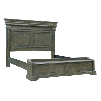 Madison Ridge Brown King Bed with Chest Footboard