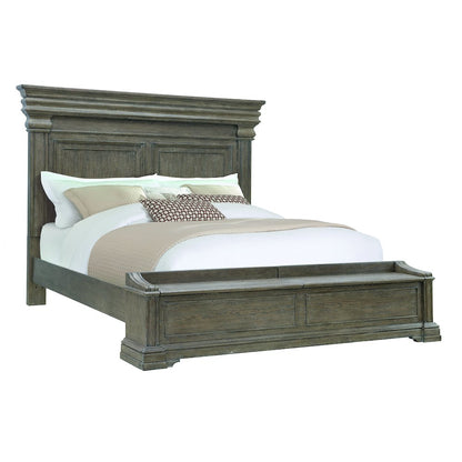 Madison Ridge Brown King Bed with Chest Footboard