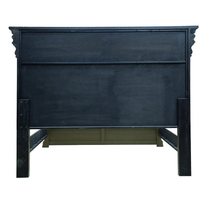 Madison Ridge Brown King Panel Bed