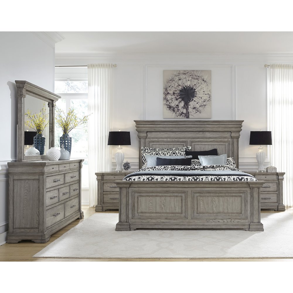 Madison Ridge King / California King Panel Headboard in Heritage Taupe