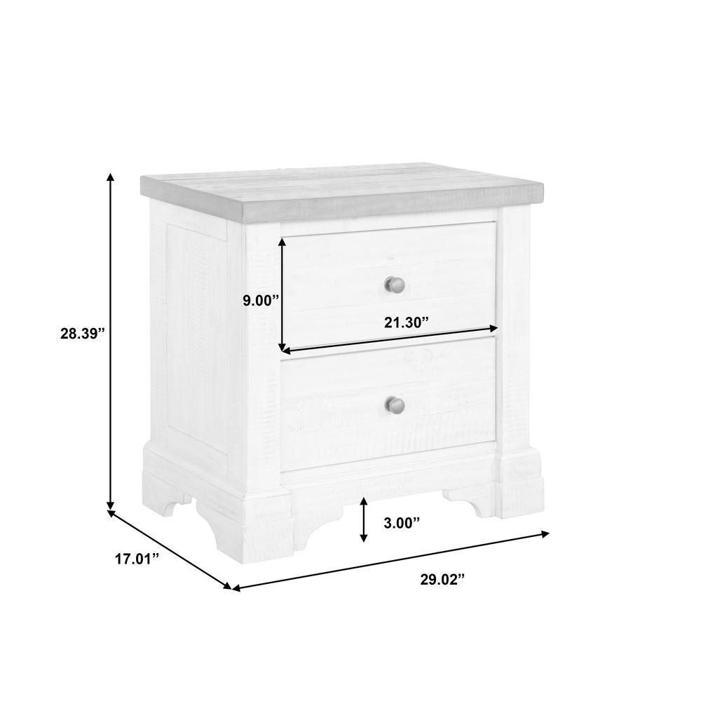 Valley Ridge 2 Drawer Nightstand