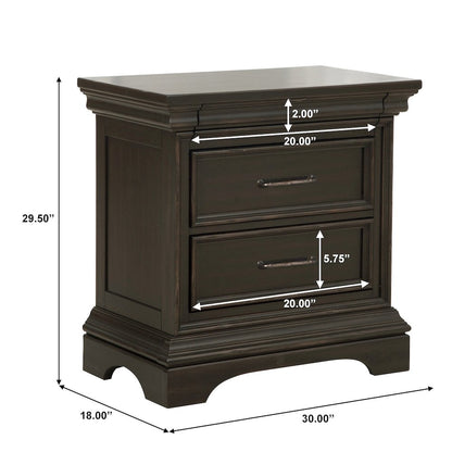 Caldwell 2 Drawer Nightstand