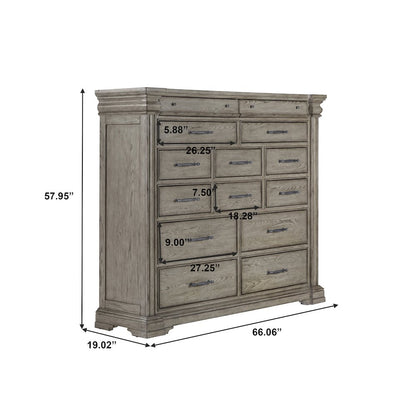 Madison Ridge 14 Drawer Master Chest in Heritage Taupe