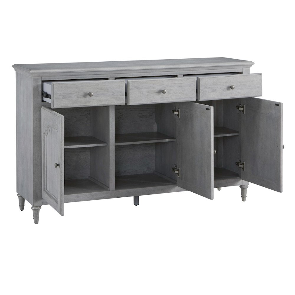 3-Door Credenza with Storage Drawers
