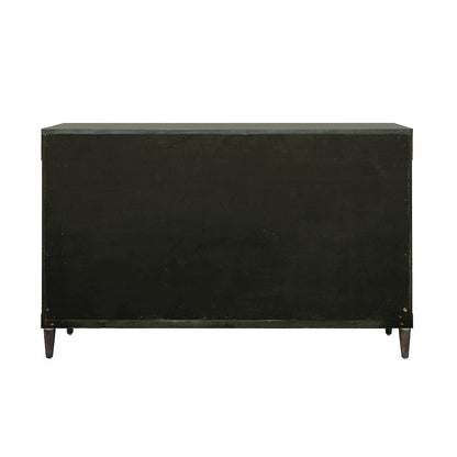 Asher Park 2 Door Server with Storage Drawer, Piano Brown Finish