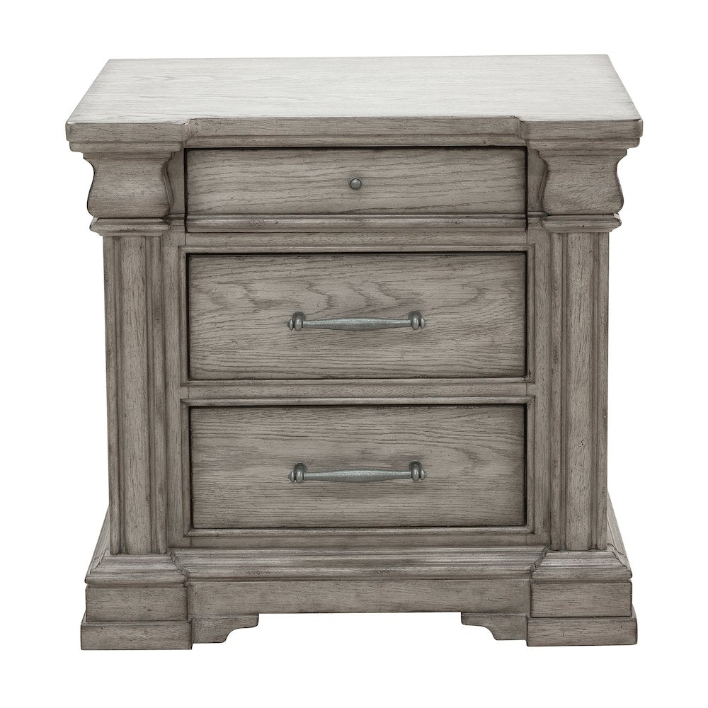Madison Ridge 3 Drawer Nightstand in Heritage Taupe