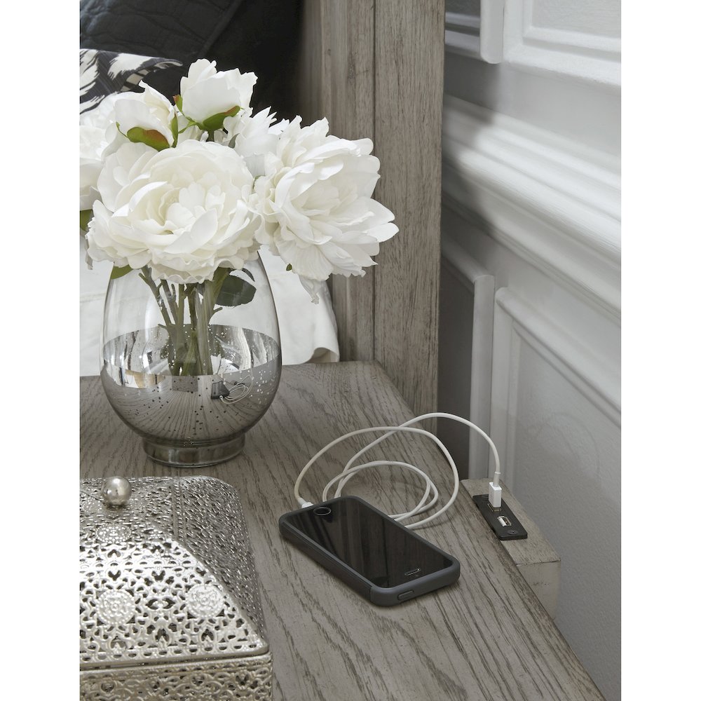 Madison Ridge 3 Drawer Nightstand in Heritage Taupe