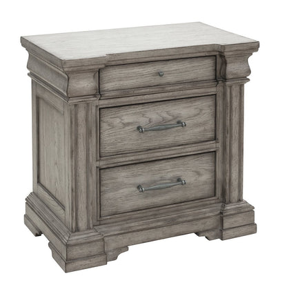 Madison Ridge 3 Drawer Nightstand in Heritage Taupe