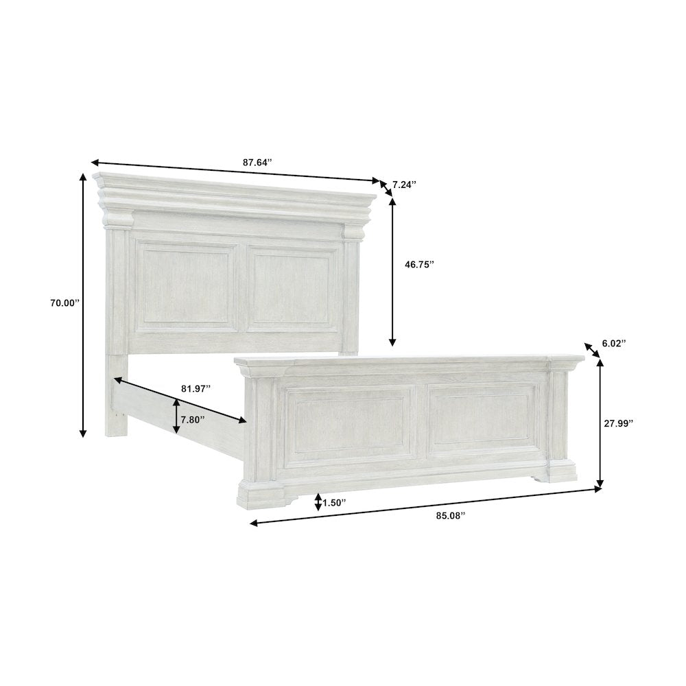 Madison Ridge Brown King Panel Bed
