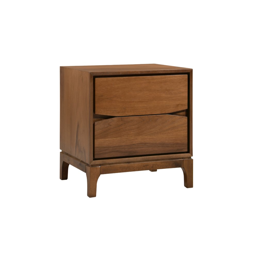 Monte Wooden Night Stand In Walnut Color