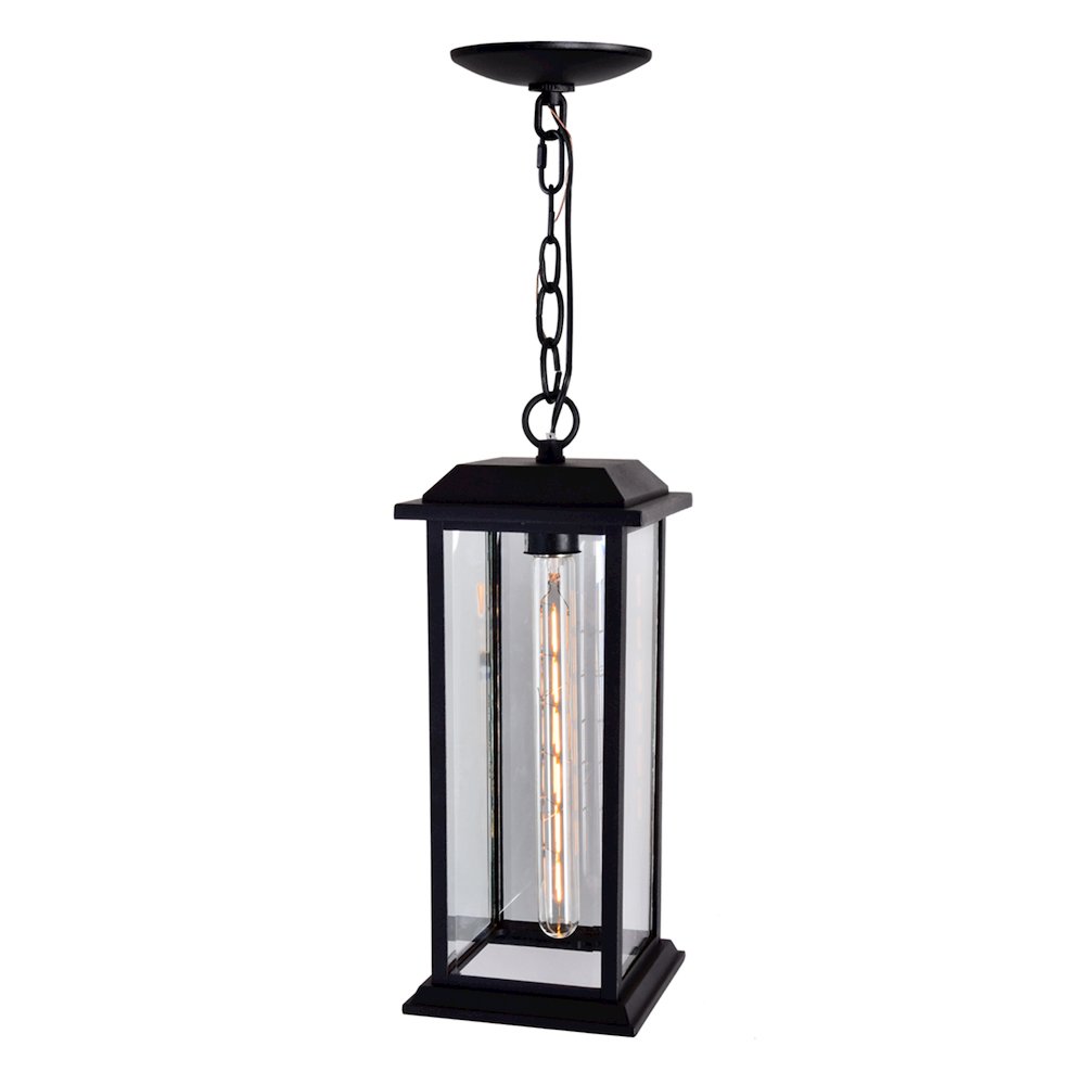 Blackbridge 1 Light Black Outdoor Pendant