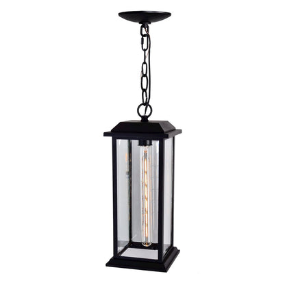 Blackbridge 1 Light Black Outdoor Pendant