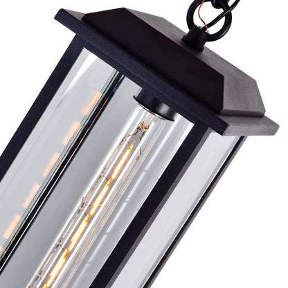 Blackbridge 1 Light Black Outdoor Pendant