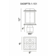 Blackbridge 1 Light Black Outdoor Lantern Head