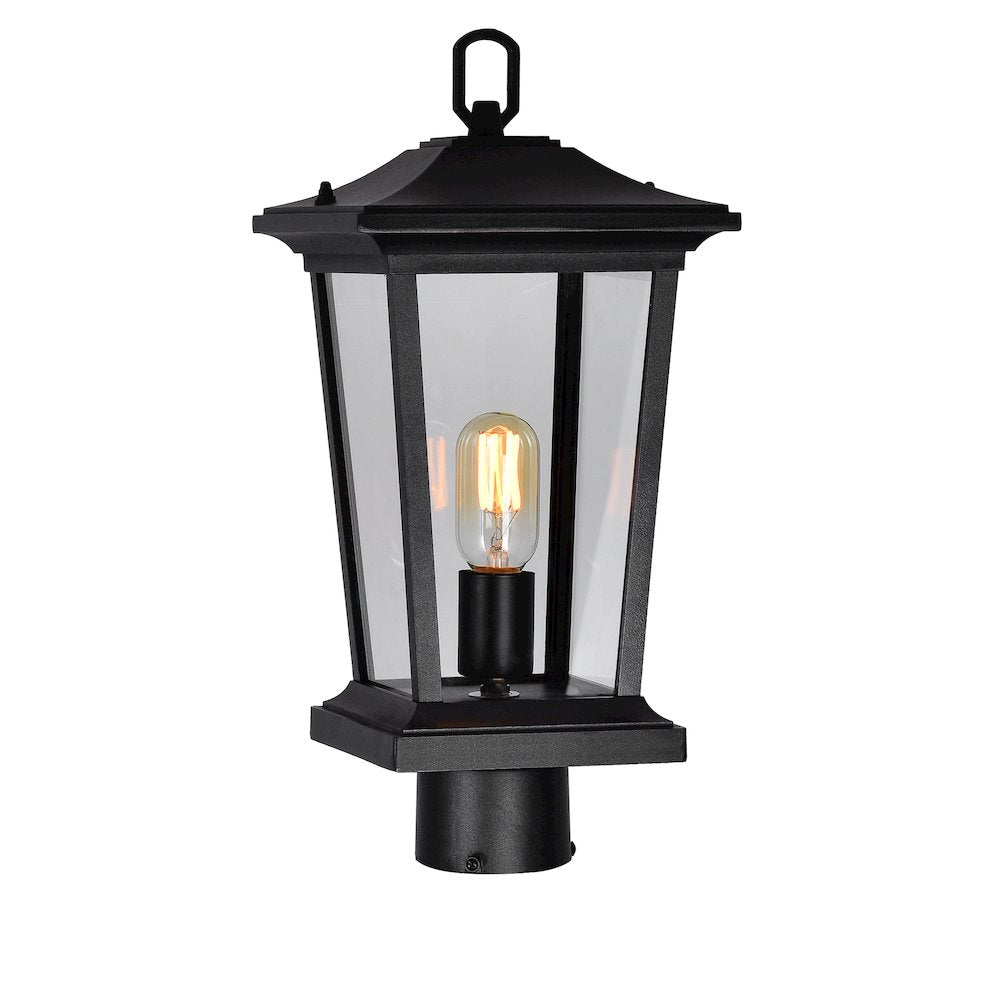 Leawood 1 Light Black Outdoor Lantern Head