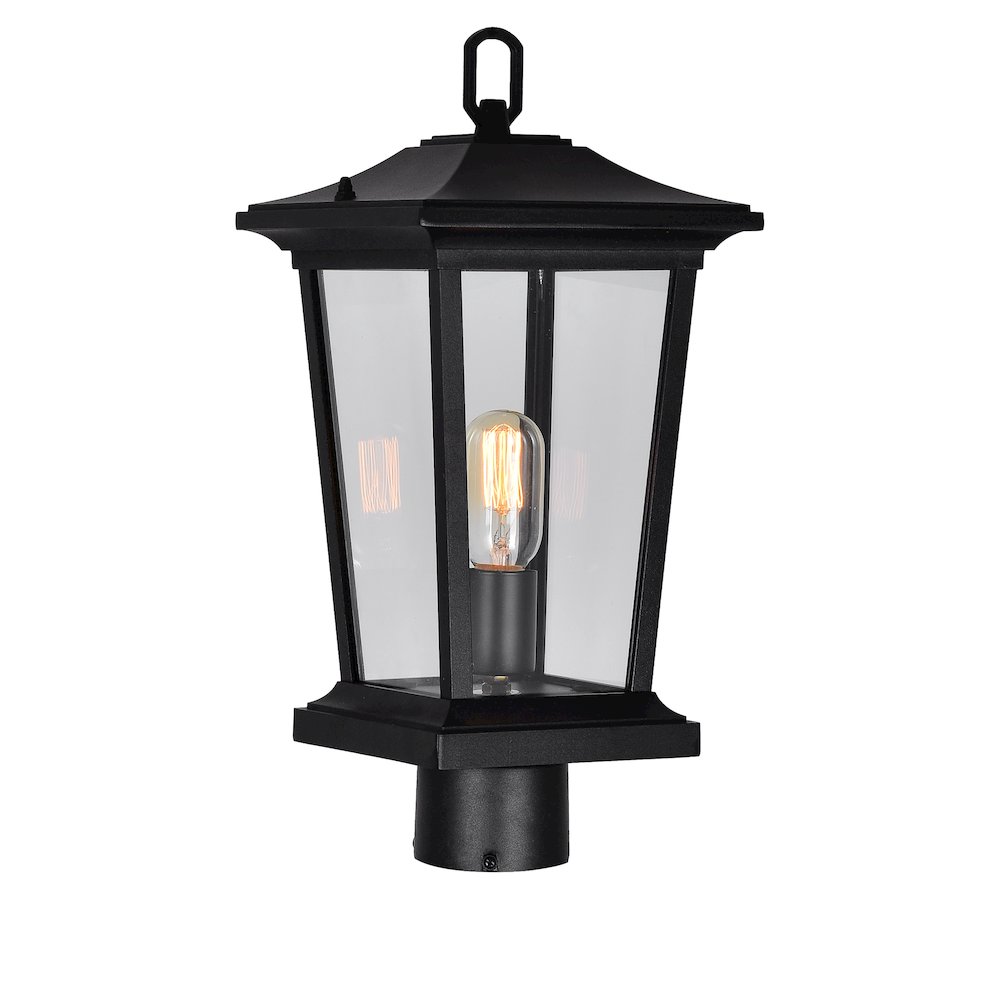 Leawood 1 Light Black Outdoor Lantern Head
