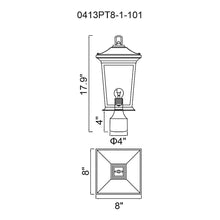 Leawood 1 Light Black Outdoor Lantern Head