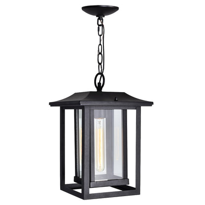 Winfield 1 Light Black Outdoor Pendant