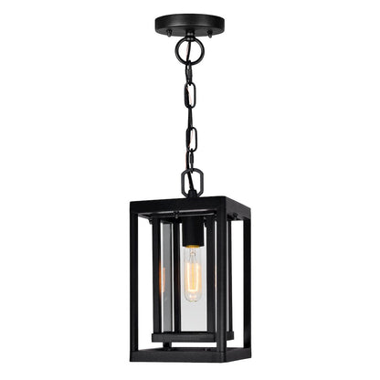 Mulvane 1 Light Black Outdoor Pendant