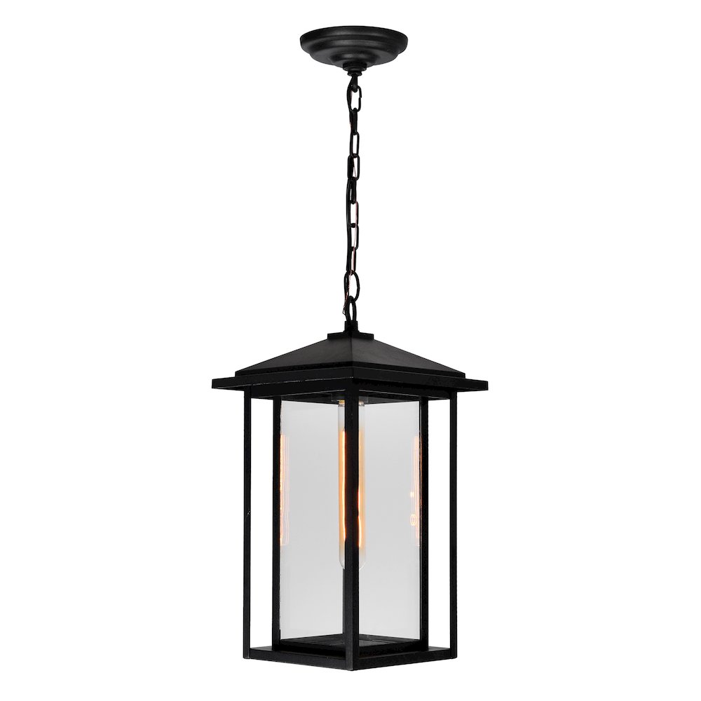 Crawford 1 Light Black Outdoor Pendant