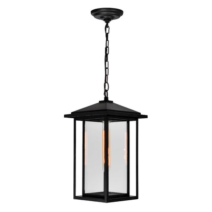 Crawford 1 Light Black Outdoor Pendant