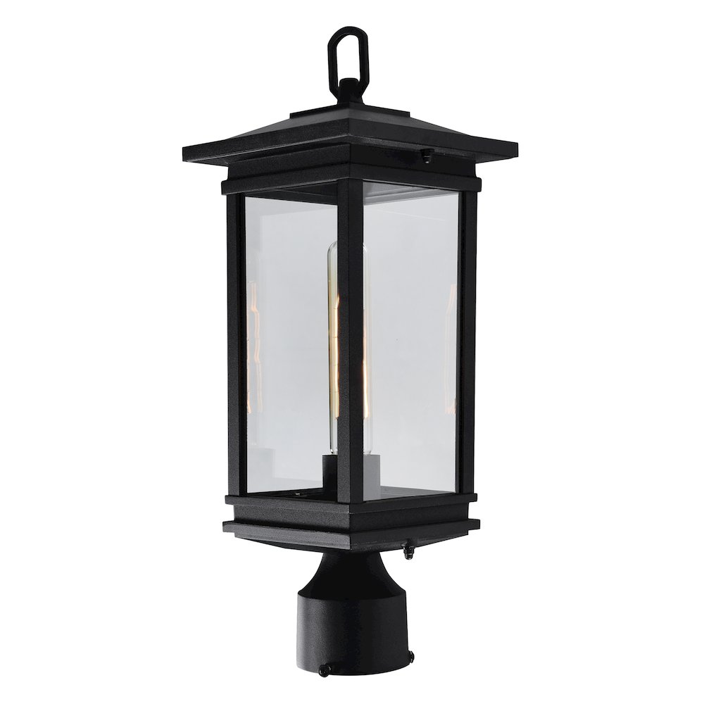 Oakwood 1 Light Outdoor Black Lantern Head