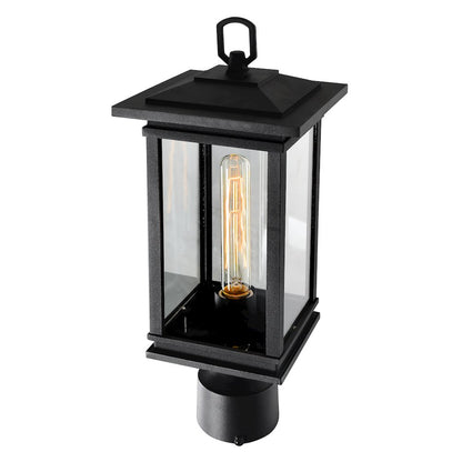 Oakwood 1 Light Outdoor Black Lantern Head