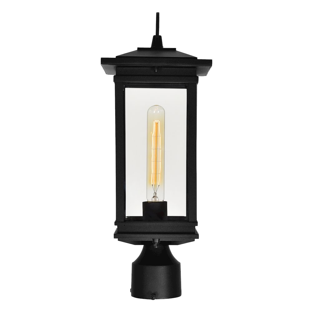 Oakwood 1 Light Outdoor Black Lantern Head