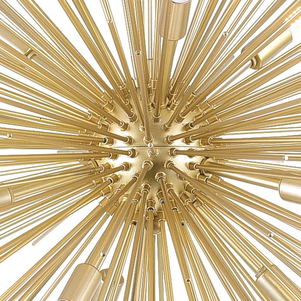 Savannah 9 Light 33in Gold Leaf Chandelier