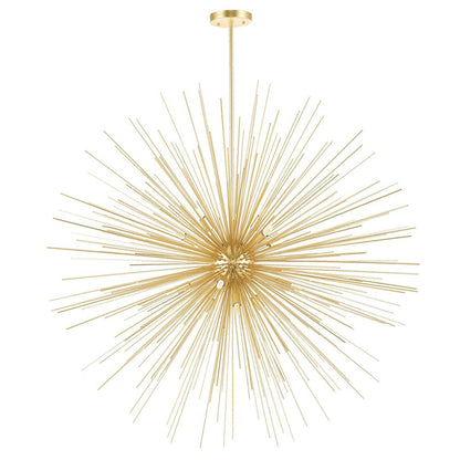 Savannah 14 Light 40in Gold Leaf Chandelier