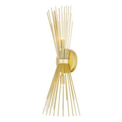 Savannah 2 Light 8in Gold Leaf Wall Sconce