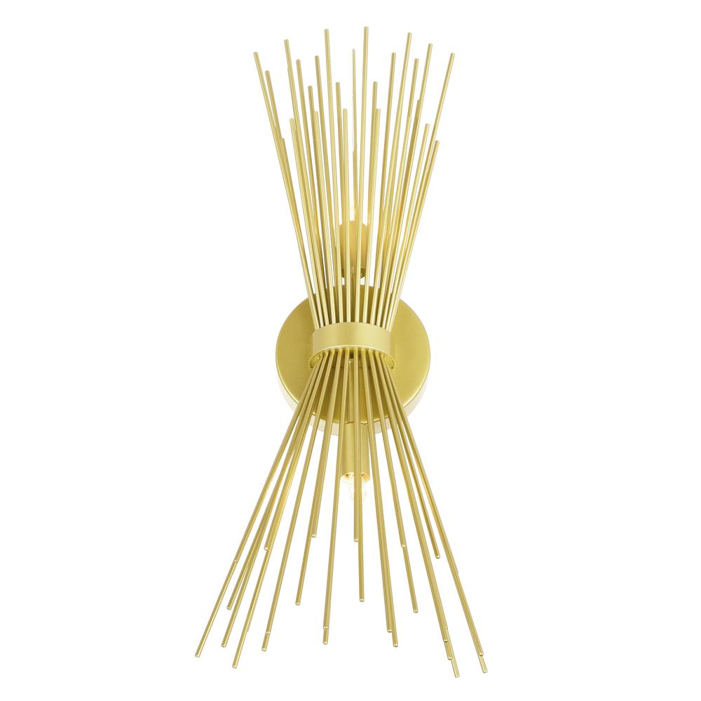 Savannah 2 Light 8in Gold Leaf Wall Sconce