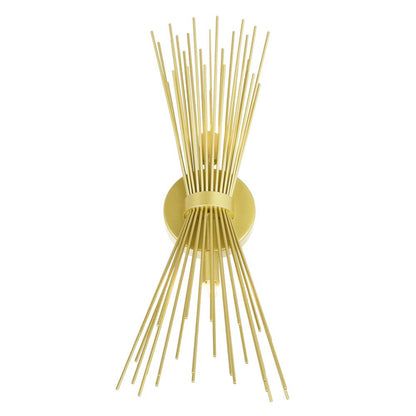 Savannah 2 Light 8in Gold Leaf Wall Sconce