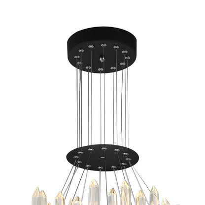 Juliette Integrated LED 42in Black Chandelier