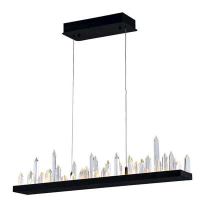 Juliette Integrated LED 45in Black Chandelier