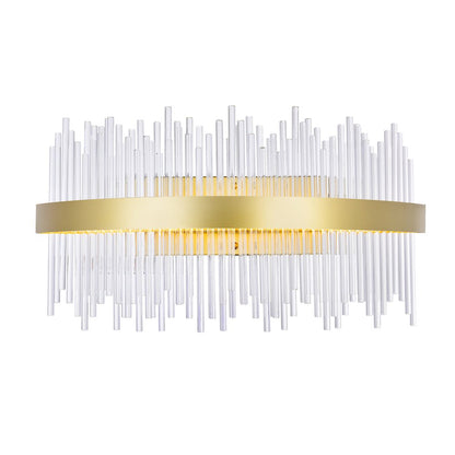 Genevieve Integrated LED Vanity Light With Medallion Gold Finish