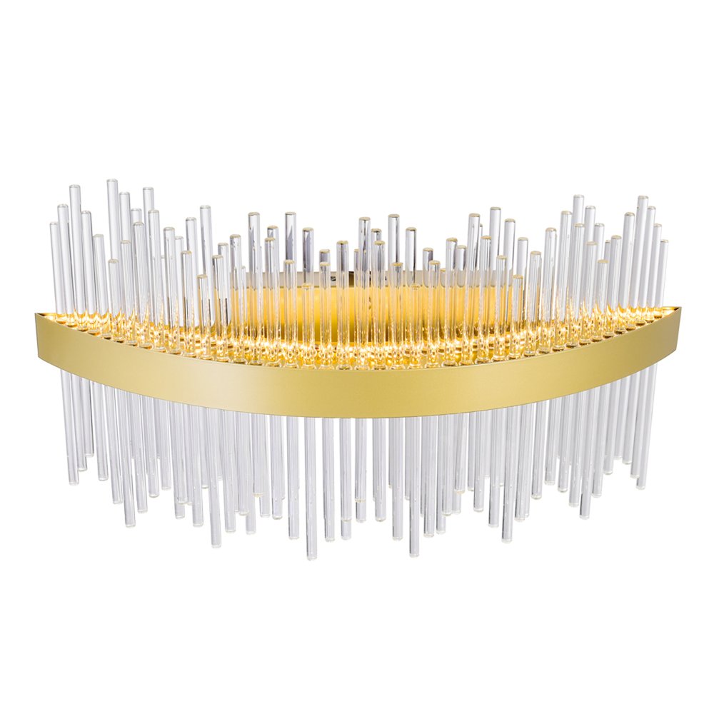 Genevieve Integrated LED Vanity Light With Medallion Gold Finish