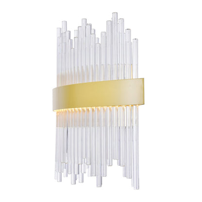 Genevieve Integrated LED Vanity Light With Medallion Gold Finish