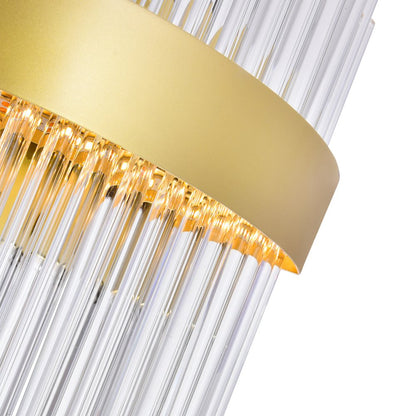 Genevieve Integrated LED Vanity Light With Medallion Gold Finish