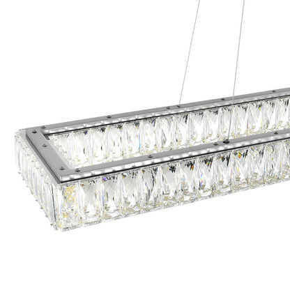 Felicity Integrated LED 2-Tier Chrome Chandelier