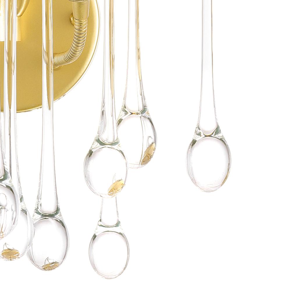 Anita 2 Light Gold Leaf Wall Sconce