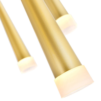Andes Integrated LED Satin Gold Pool Table Light