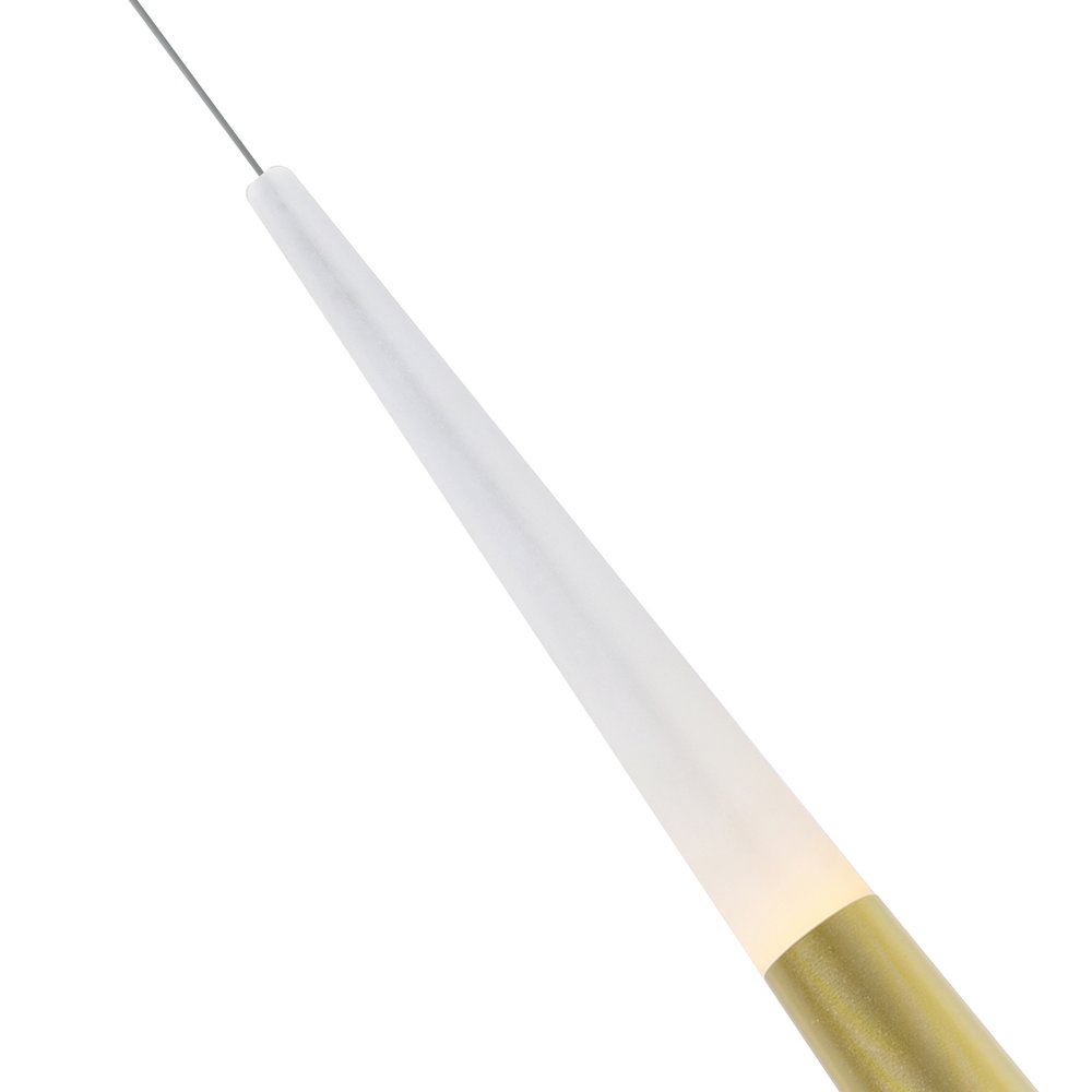 Andes Integrated LED Satin Gold Pool Table Light