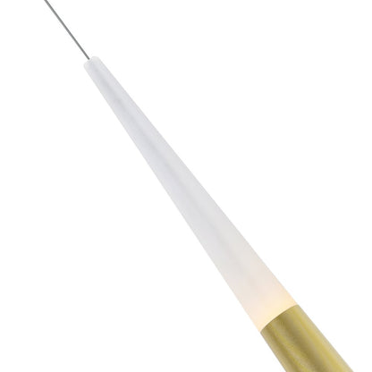 Andes Integrated LED Satin Gold Pool Table Light