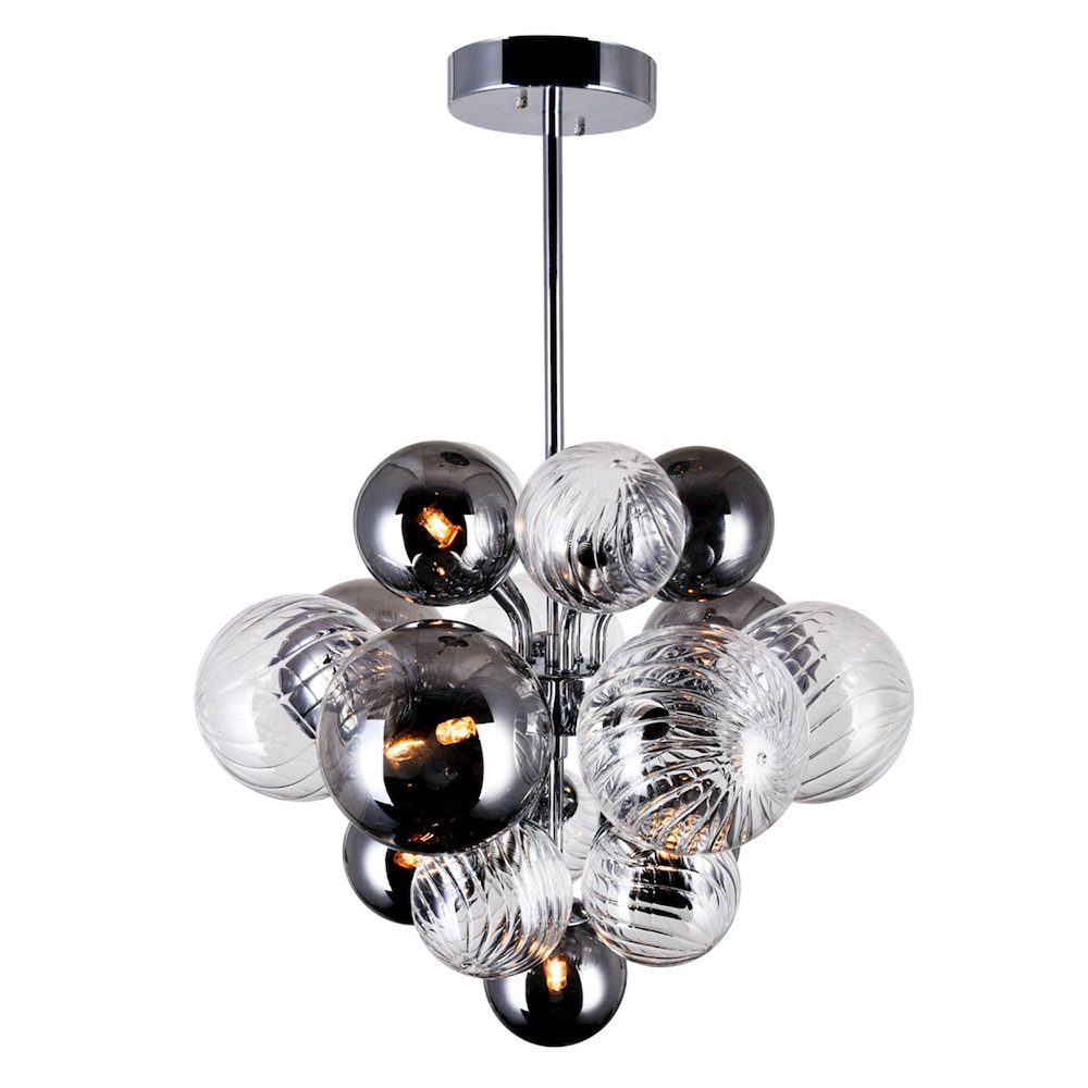 Pallocino 8 Light 16in Chrome Chandelier