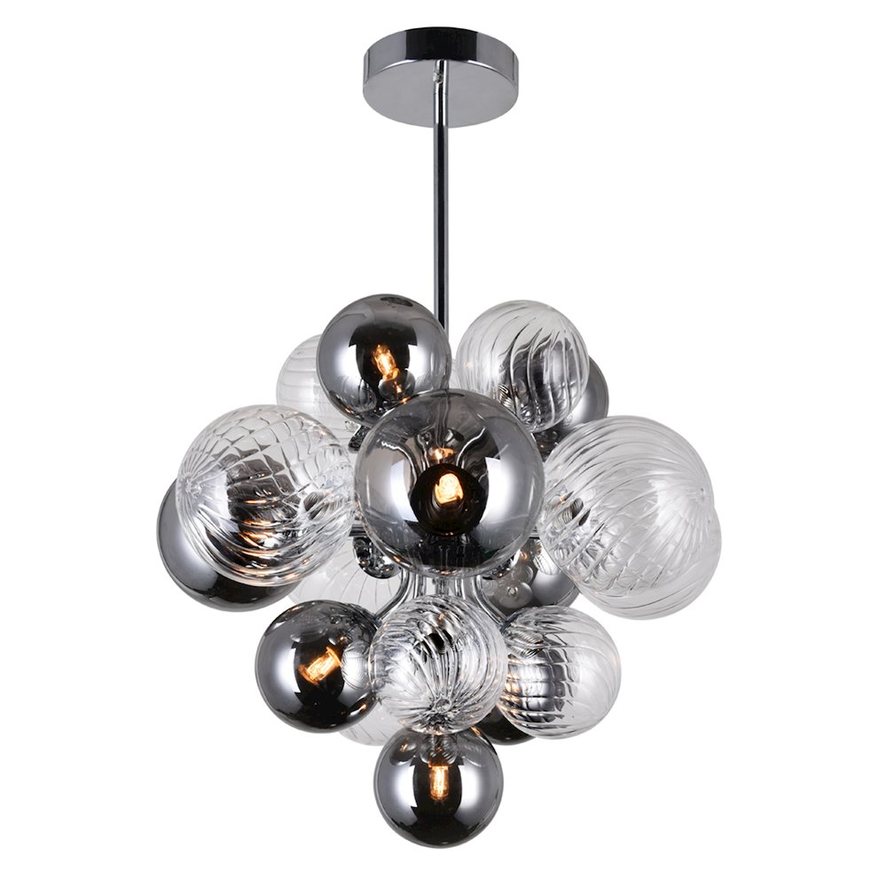 Pallocino 8 Light 16in Chrome Chandelier