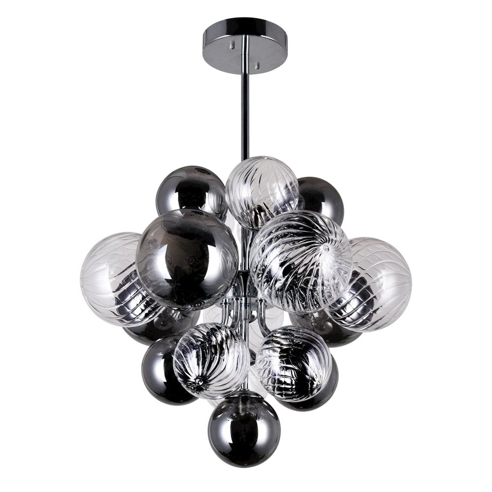 Pallocino 8 Light 16in Chrome Chandelier