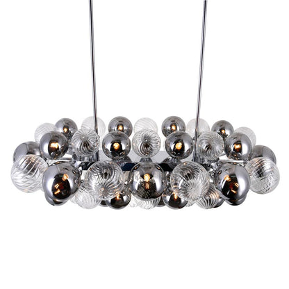 Pallocino 27 Light 39in Chrome Chandelier