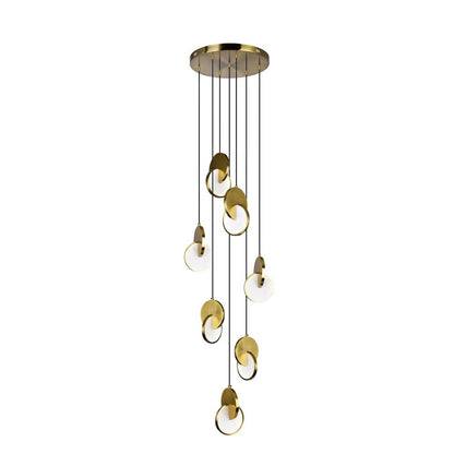 Tranche Integrated LED 24in Brushed Brass Pendant